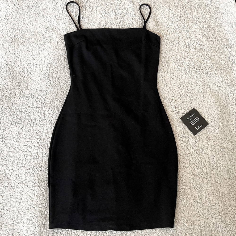 Lulu’s Black Bodycon Dress XS NWT